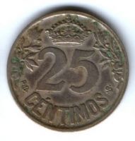 25 сантимов 1925 г. Испания