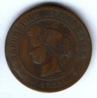 5 сантимов 1883 г. Франция