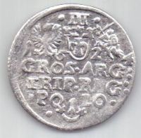 3 гроша 1624 г. Литва. Польша