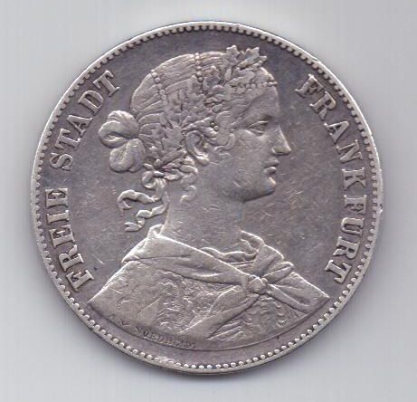 1 талер 1860 г. Франкфурт