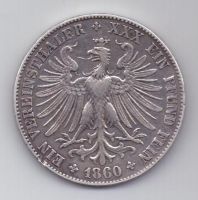 1 талер 1860 г. Франкфурт