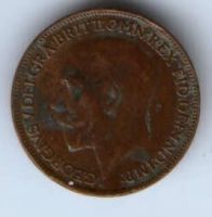 1 фартинг 1922 г. Великобритания