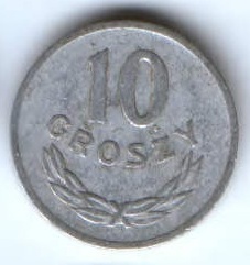 10 грошей 1968 г. Польша