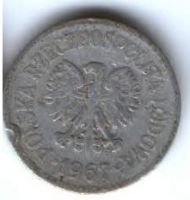10 грошей 1967 г. Польша