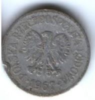 10 грошей 1967 г. Польша