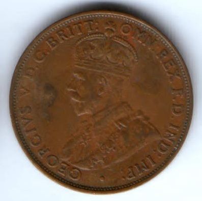 1 пенни 1936 г. Австралия