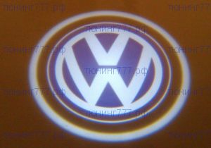 LED проекция, логотип VW, на 2 двери