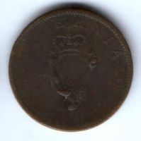 1/2 пенни 1805 г. Ирландия