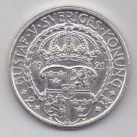 2 кроны 1921 г. Швеция
