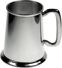 Английская пивная кружка Строгая Классика-простой танкард (пьютер) Plain tankard