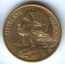 5 сантимов 1980 г. Франция