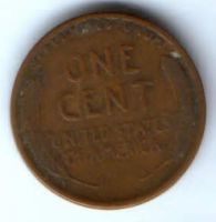 1 цент 1927 г. S. редкий тип США