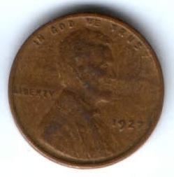 1 цент 1927 г. США