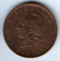 2 сентаво 1891 г. Аргентина