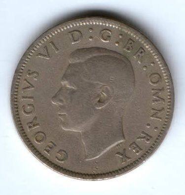 2 шиллинга 1950 г. Великобритания