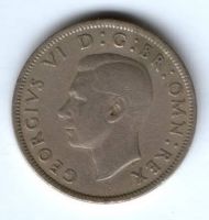 2 шиллинга 1950 г. Великобритания