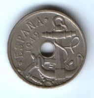 50 сантимов 1949 г. Испания