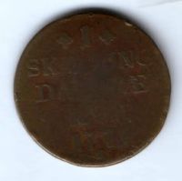 1 скиллинг 1771 г. Дания