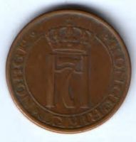 2 эре 1950 г. Норвегия