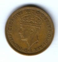 1 шиллинг 1939 г. Западная Африка