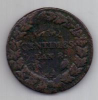 5 сантимов 1799 г. Франция. LAN 8.
