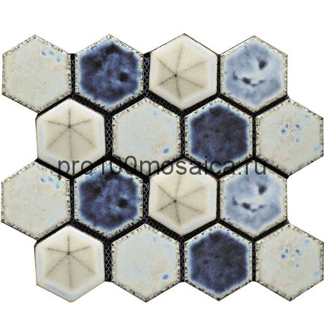 Hexa-22(4). Мозаика СОТЫ 66x77x10, серия Hexa,  размер, мм: 275*240 (GAUDI)