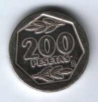 200 песет 1986 г. Испания