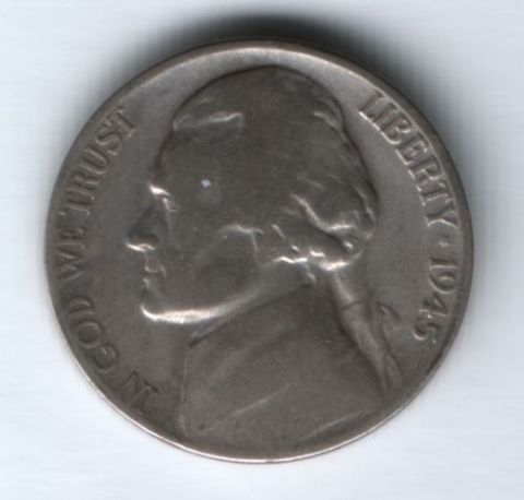 5 центов 1945 г. D США