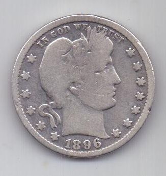 1/4 доллара 1896 г. США