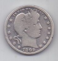 1/4 доллара 1896 г. США