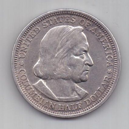 1/2 доллара 1893 г. США. Колумб