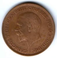 1 пенни 1936 г. Великобритания