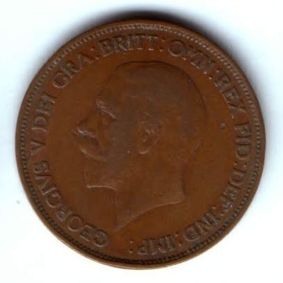1 пенни 1936 г. Великобритания