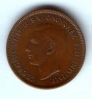 1 фартинг 1940 г. Великобритания