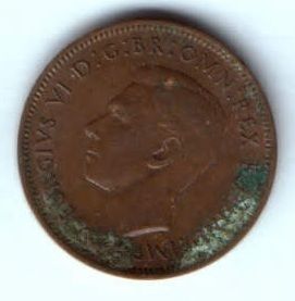 1 фартинг 1948 г. Великобритания