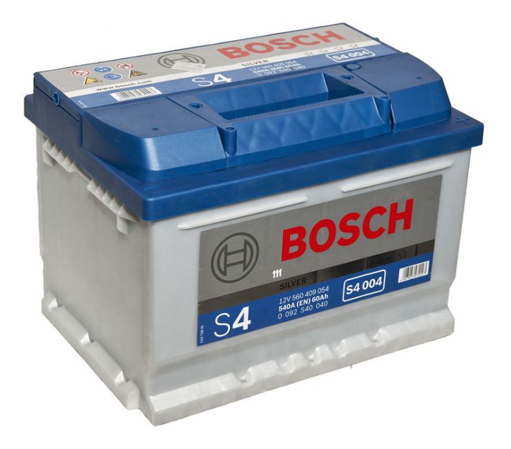 Автомобильный аккумулятор АКБ BOSCH (БОШ) S4 004 / 560 409 054 S4 Silver 60Ач о.п. (низк.)