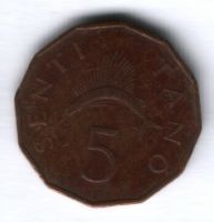 5 сенти 1977 г. Танзания