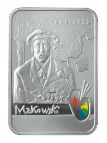 Тадеуш Маковский(1882-1932) 20 злотых Польша 2005 серебро