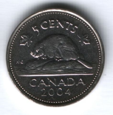 5 центов 2004 г. Канада