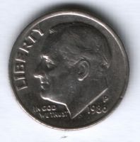 1 дайм 1986 г. США