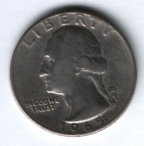 1/4 доллара 1965 г. США