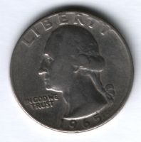 1/4 доллара 1965 г. США