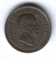 5 сантимов 1908 г. Люксембург