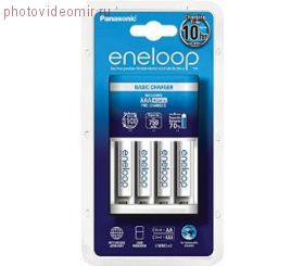 Зарядное устройство PANASONIC ENELOOP K-KJ18MCC04E Basic charger + 4AAA 750 mah