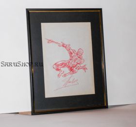 Автограф и рисунок Стэн Ли ( Редкость! )