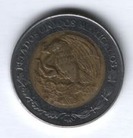 2 песо 1992 г. Мексика