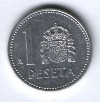 1 песета 1985 г. Испания