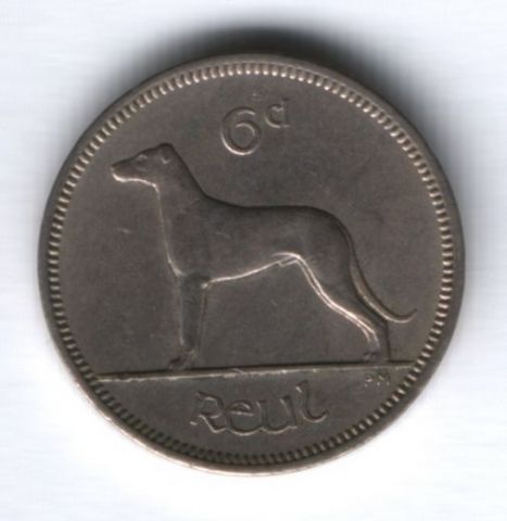 6 пенсов 1968 г. Ирландия