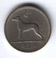 6 пенсов 1968 г. Ирландия