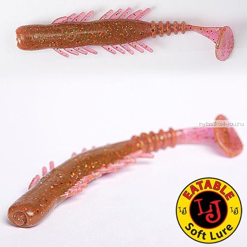 Виброхвост Lucky John Pro Series BUGSY SHAD 2,8" / 72 мм / цвет S14 / 7 шт